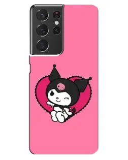Чехол для Samsung Galaxy S21 ultra с картинкой «Kuromi — любовь в сердце» Чехол для Samsung Galaxy S21 ultra с картинкой «Kuromi — любовь в сердце»