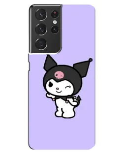 Чехол для Samsung Galaxy S21 ultra с картинкой «Классическая Kuromi» Чехол для Samsung Galaxy S21 ultra с картинкой «Классическая Kuromi»