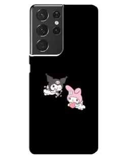 Чехол для Samsung Galaxy S21 ultra с картинкой «My Melody и Kuromi» Чехол для Samsung Galaxy S21 ultra с картинкой «My Melody и Kuromi»