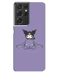 Чехол для Samsung Galaxy S21 ultra с картинкой «Kuromi на лиловом фоне» Чехол для Samsung Galaxy S21 ultra с картинкой «Kuromi на лиловом фоне»