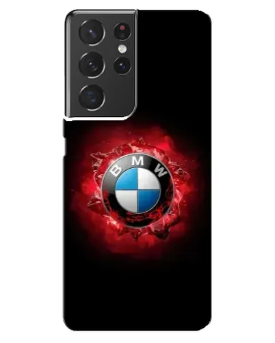 Чехол для Samsung Galaxy S21 ultra с картинкой «Логотип BMW — вспышка»