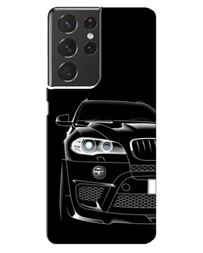 Чехол для Samsung Galaxy S21 ultra с картинкой «Темный силуэт BMW»