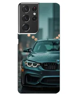 Чехол для Samsung Galaxy S21 ultra с картинкой «BMW в огнях города»