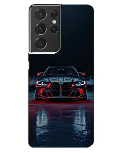 Чехол для Samsung Galaxy S21 ultra с картинкой «BMW на мокрой дороге»