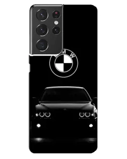 Чехол для Samsung Galaxy S21 ultra с картинкой «BMW — взгляд из темноты»