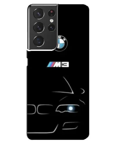 Чехол для Samsung Galaxy S21 ultra с картинкой «Минималистичный принт BMW M3»