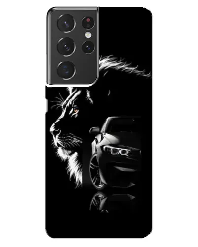 Чехол для Samsung Galaxy S21 ultra с картинкой «BMW и лев»