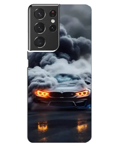Чехол для Samsung Galaxy S21 ultra с картинкой «BMW в дыму»
