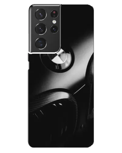 Чехол для Samsung Galaxy S21 ultra с картинкой «Эмблема BMW — макро»