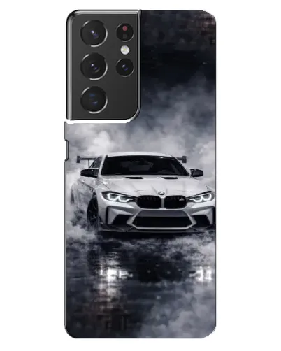 Чехол для Samsung Galaxy S21 ultra с картинкой «BMW сквозь туман»