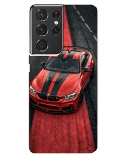 Чехол для Samsung Galaxy S21 ultra с картинкой «BMW на красной дорожке»