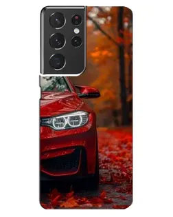 Чехол для Samsung Galaxy S21 ultra с картинкой «Осенняя BMW M4»