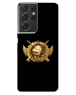 Чохол для Samsung Galaxy S21 ultra з картинкою «PUBG — помаранчевий градієнт»
