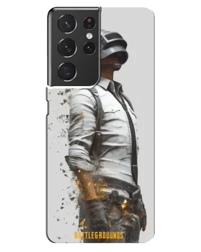 Чохол для Samsung Galaxy S21 ultra з картинкою «PUBG — боєць у пилу»