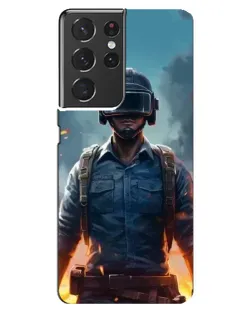 Чохол для Samsung Galaxy S21 ultra з картинкою «PUBG — реалістичний герой»