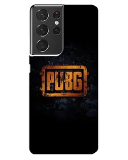 Чохол для Samsung Galaxy S21 ultra з картинкою «PUBG — золотий логотип»