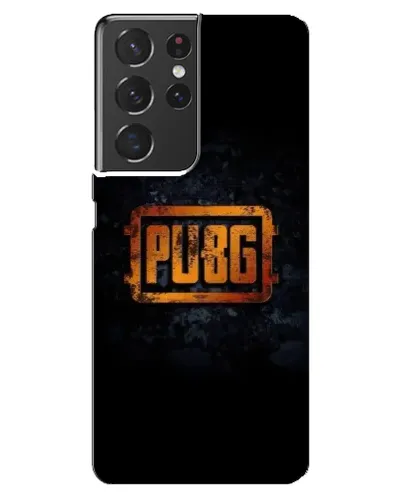 Чохол для Samsung Galaxy S21 ultra з картинкою «PUBG — золотий логотип»