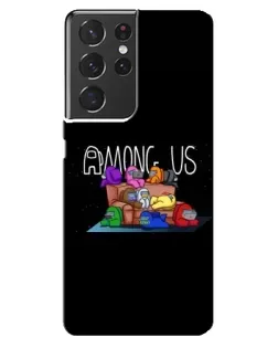 Чохол для Samsung Galaxy S21 ultra з картинкою «Логотип Among Us» Чохол для Samsung Galaxy S21 ultra з картинкою «Логотип Among Us»