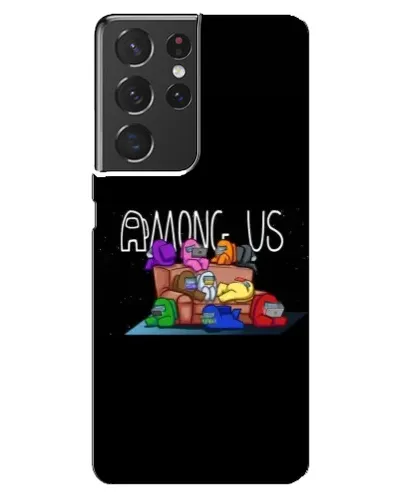 Чехол для Samsung Galaxy S21 ultra с картинкой «Логотип Among Us» Чехол для Samsung Galaxy S21 ultra с картинкой «Логотип Among Us»