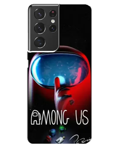 Чехол для Samsung Galaxy S21 ultra с картинкой «Красный импостер — макро» Чехол для Samsung Galaxy S21 ultra с картинкой «Красный импостер — макро»