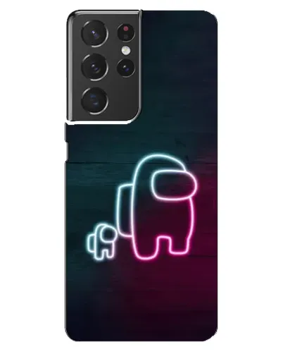 Чехол для Samsung Galaxy S21 ultra с картинкой «Among Us неон-арт» Чехол для Samsung Galaxy S21 ultra с картинкой «Among Us неон-арт»