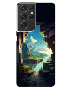Чехол для Samsung Galaxy S21 ultra с картинкой «Вид из пещеры»