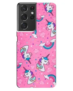 Чохол для Samsung Galaxy S21 ultra з картинкою «Unicorn паттерн рожевий» Чохол для Samsung Galaxy S21 ultra з картинкою «Unicorn паттерн рожевий»