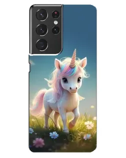 Чохол для Samsung Galaxy S21 ultra з картинкою «Єдиноріг на галявині» Чохол для Samsung Galaxy S21 ultra з картинкою «Єдиноріг на галявині»