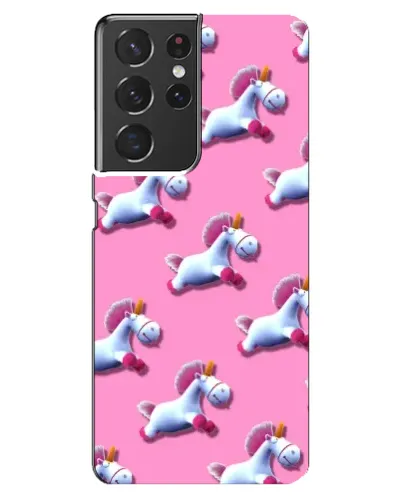 Чохол для Samsung Galaxy S21 ultra з картинкою «Єдинороги на рожевому»