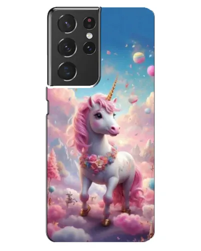 Чохол для Samsung Galaxy S21 ultra з картинкою «Єдиноріг серед хмар»