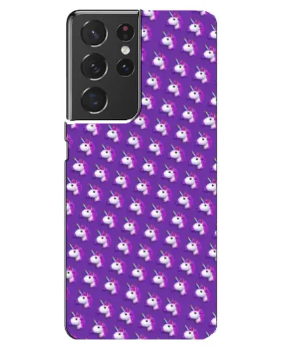Чохол для Samsung Galaxy S21 ultra з картинкою «Єдинороги на фіолетовому»