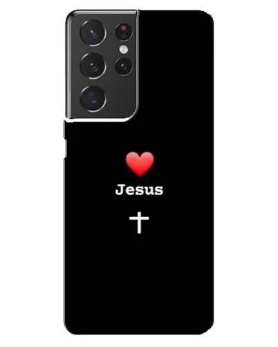 Чехол для Samsung Galaxy S21 ultra с картинкой «Сердце - Jesus»