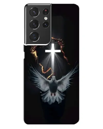 Чехол для Samsung Galaxy S21 ultra с картинкой «Голубь и Свет»