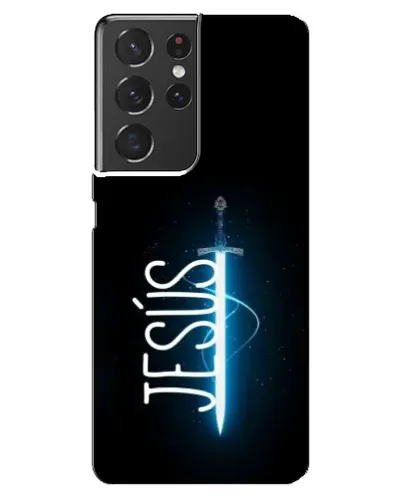 Чехол для Samsung Galaxy S21 ultra с картинкой «Меч Духа Jesus»