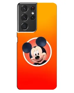 Чехол для Samsung Galaxy S21 ultra с картинкой «Mickey в круге»