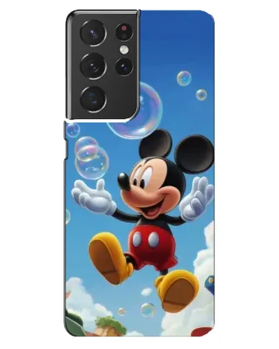 Чехол для Samsung Galaxy S21 ultra с картинкой «Mickey и мыльные пузыри»