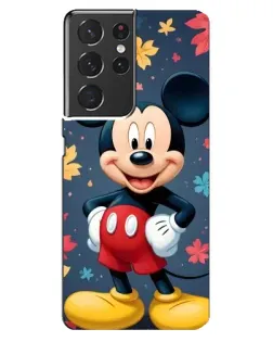 Чехол для Samsung Galaxy S21 ultra с картинкой «Осенний Mickey Mouse»