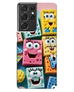 Чехол для Samsung Galaxy S21 ultra с картинкой «Цветные губки»