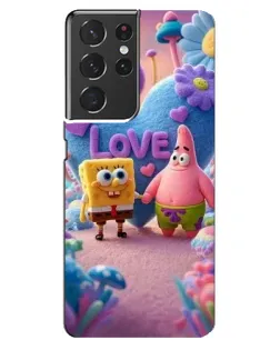 Чехол для Samsung Galaxy S21 ultra с картинкой «Губка Боб Патрик»