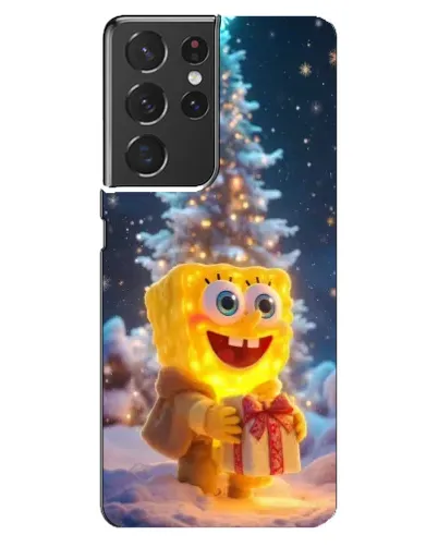 Чехол для Samsung Galaxy S21 ultra с картинкой «Рождественский Спанч Боб» Чехол для Samsung Galaxy S21 ultra с картинкой «Рождественский Спанч Боб»