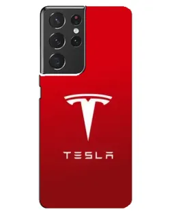 Чохол для Samsung Galaxy S21 ultra з картинкою «Tesla Red Classic» Чохол для Samsung Galaxy S21 ultra з картинкою «Tesla Red Classic»