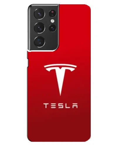 Чохол для Samsung Galaxy S21 ultra з картинкою «Tesla Red Classic»