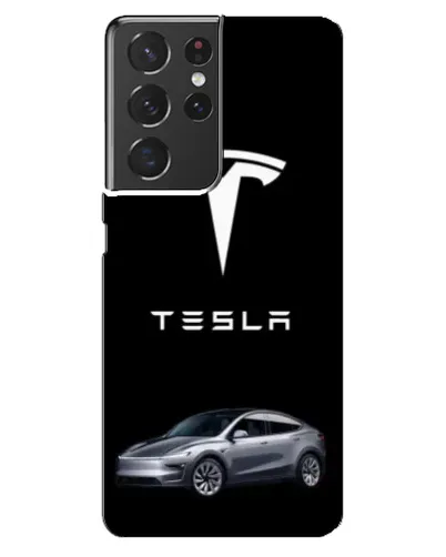 Чохол для Samsung Galaxy S21 ultra з картинкою «Tesla Model Y»