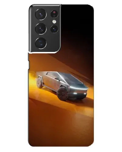 Чохол для Samsung Galaxy S21 ultra з картинкою «Cybertruck у пустелі»