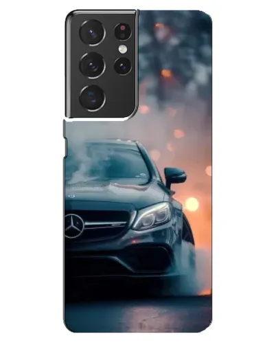 Чехол для Samsung Galaxy S21 ultra с картинкой «Mercedes — ночной город»