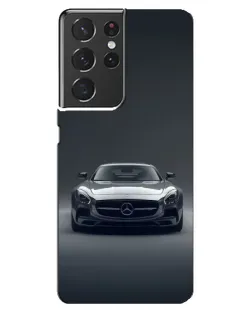 Чехол для Samsung Galaxy S21 ultra с картинкой «Mercedes на черном»