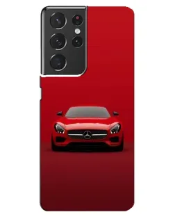 Чехол для Samsung Galaxy S21 ultra с картинкой «Красный Mercedes AMG»