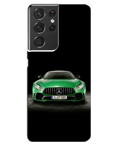 Чехол для Samsung Galaxy S21 ultra с картинкой «Mercedes — неоновый лого»