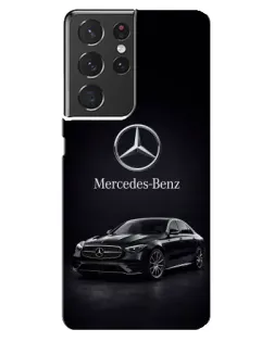 Чехол для Samsung Galaxy S21 ultra с картинкой «Mercedes — решетка радиатора»
