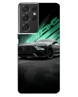 Чехол для Samsung Galaxy S21 ultra с картинкой «Темный Mercedes AMG»